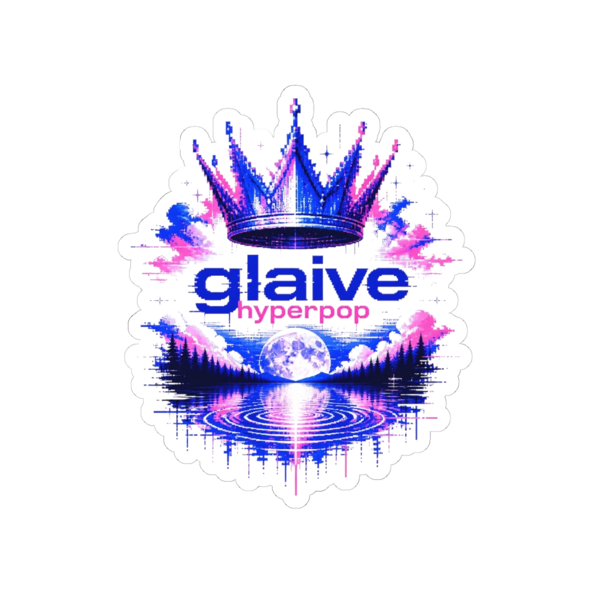 Glaive "Glaive Hyperpop" Sticker - Glaive official Stickers merch