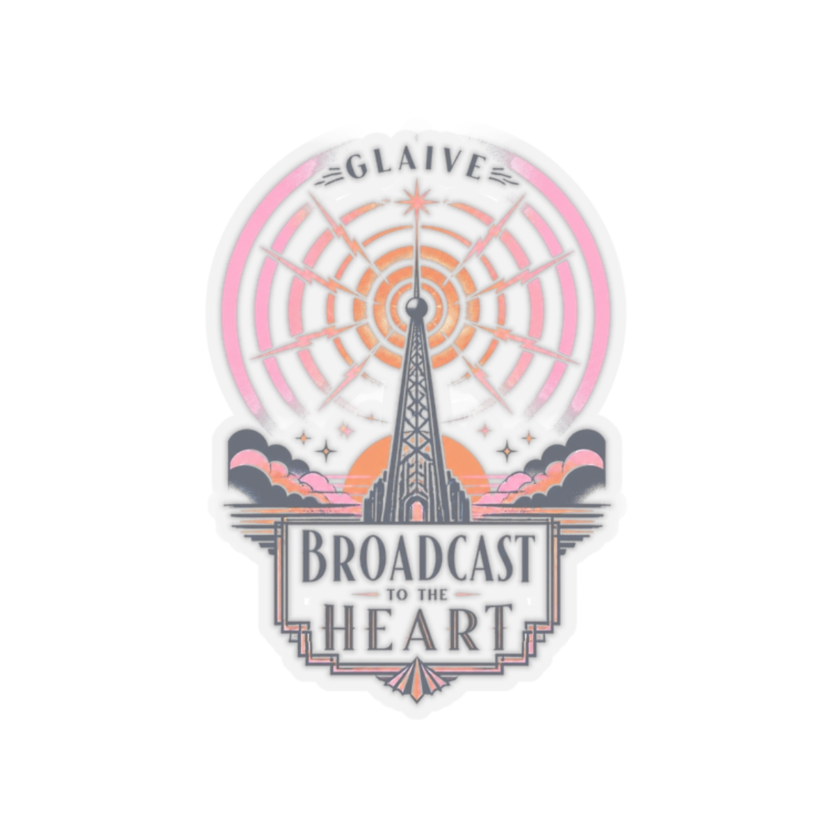 Glaive "Broadcast to the Heart" Sticker