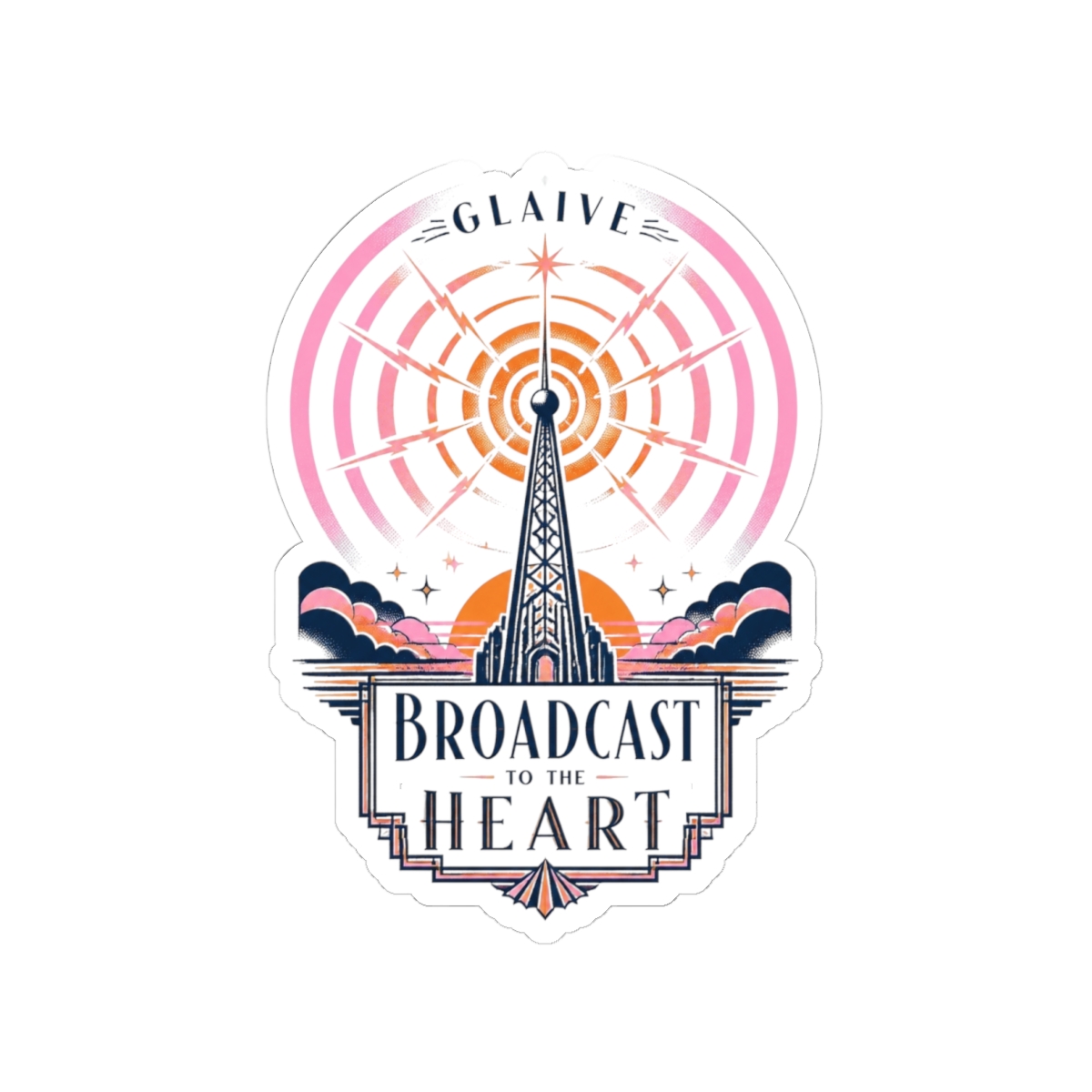 Glaive "Broadcast to the Heart" Sticker